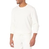 Amazon Essentials Men’s Relaxed Fit Crewneck Sweatshirt, Lightweight Long-Sleeve French Terry (Available in Big & Tall)(Eggshell White)