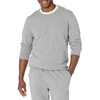 Amazon Essentials Men’s Relaxed Fit Crewneck Sweatshirt, Lightweight Long-Sleeve French Terry (Available in Big & Tall)(Grey Heather)