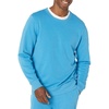 Amazon Essentials Men’s Relaxed Fit Crewneck Sweatshirt, Lightweight Long-Sleeve French Terry (Available in Big & Tall)(Turquoise Blue)