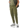 Amazon Essentials Men’s Relaxed Fit Fleece Joggers Sweatpants, Drawstring Waist, Tapered Leg, Ribbed Cuffs, Brushed Interior(Abstract Green Camo)