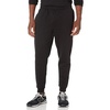 Amazon Essentials Men’s Relaxed Fit Fleece Joggers Sweatpants, Drawstring Waist, Tapered Leg, Ribbed Cuffs, Brushed Interior(Black)