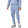Amazon Essentials Men’s Relaxed Fit Fleece Joggers Sweatpants, Drawstring Waist, Tapered Leg, Ribbed Cuffs, Brushed Interior(Blue)