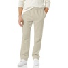 Amazon Essentials Men’s Relaxed Straight Leg Fleece Open Bottom Sweatpant (Available in Big & Tall)(Pale Beige)