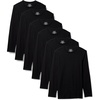 Amazon Essentials Men’s Slim Fit Crewneck Undershirts, Pack of 6(Black)