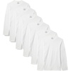 Amazon Essentials Men’s Slim Fit Crewneck Undershirts, Pack of 6(White)