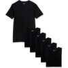 Amazon Essentials Men’s Slim Fit V-Neck Undershirt, Breathable Cotton, Pack of 6(Black)