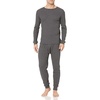 Amazon Essentials Men’s Thermal Waffle Knit Long Johns Underwear Set for Cold Weather, Multipacks(Charcoal Grey)