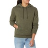 Amazon Essentials mens Fleece Pullover Hooded Sweatshirt(Olive Heather)
