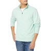 Amazon Essentials mens Lightweight French Terry Quarter-zip Mockneck Sweatshirt(Mint Green)
