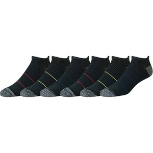Amazon Essentials Men’s Breathable Low Cut Tab Ankle Socks, Performance Zone, Comfortable Cushion Athletic(Black)