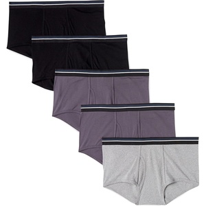 Amazon Essentials Men’s Breathable Ribbed Knit Briefs with Elasticized Waistband, Multipacks(Black/Charcoal/Grey)