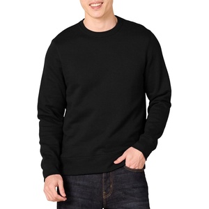 Amazon Essentials Men’s Crewneck Fleece Sweatshirt with Ribbing (Available in Big & Tall)(Black)