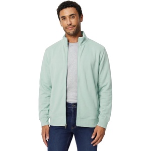 Amazon Essentials Men’s Full Zip Mock Neck French Terry Sweatshirt, Lightweight(Mint)