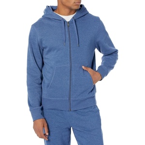 Amazon Essentials Men’s Full-Zip Fleece Hoodie Sweatshirt (Available in Big & Tall)(Blue Heather)