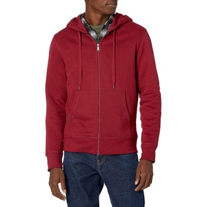 Amazon Essentials Men’s Full-Zip Fleece Hoodie Sweatshirt (Available in Big & Tall)(Red)
