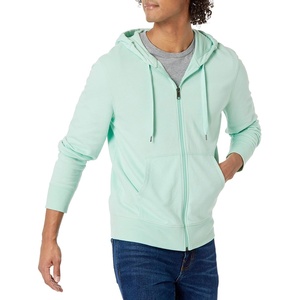 Amazon Essentials Men’s Lightweight French Terry Full-Zip Hoodie(Mint Green)