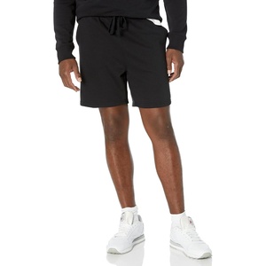 Amazon Essentials Men’s Lightweight French Terry Relaxed Fit Sweat Shorts with Drawstring (Available in Big & Tall)(Black)