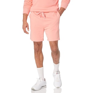 Amazon Essentials Men’s Lightweight French Terry Relaxed Fit Sweat Shorts with Drawstring (Available in Big & Tall)(Peach)