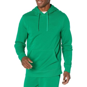 Amazon Essentials Mens Lightweight Long-Sleeve French Terry Hoodie(Green)