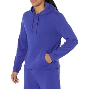 Amazon Essentials Mens Lightweight Long-Sleeve French Terry Hoodie(Royal Blue)