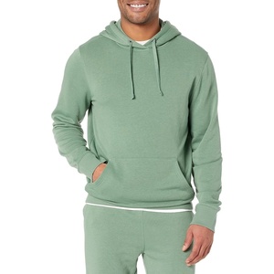 Amazon Essentials Mens Lightweight Long-Sleeve French Terry Hoodie(Sage Green)