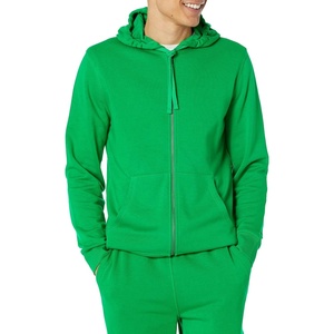 Amazon Essentials Men’s Long-Sleeve French Terry Full-Zip Hoodie (Available in Big & Tall)(Green)