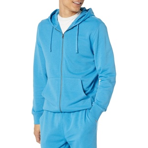 Amazon Essentials Men’s Long-Sleeve French Terry Full-Zip Hoodie (Available in Big & Tall)(Turquoise Blue)