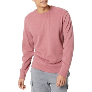 Amazon Essentials Men’s Long-Sleeve Lightweight French Terry Crewneck Sweatshirt(Pink)