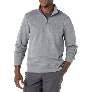 Amazon Essentials Men’s Long-Sleeve Quarter-Zip Pullover Fleece Sweatshirt(Medium Grey Heather)