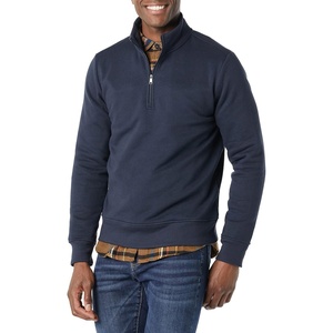 Amazon Essentials Men’s Long-Sleeve Quarter-Zip Pullover Fleece Sweatshirt(Navy)