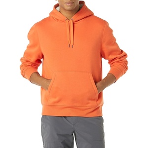 Amazon Essentials Men’s Regular Fit Sherpa-Lined Pullover Hoodie(Orange)