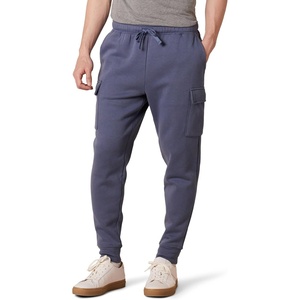 Amazon Essentials Men’s Relaxed Fit Cargo Fleece Jogger Sweatpants with Drawstring(Indigo Blue)