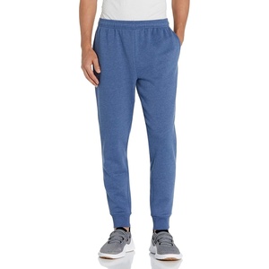 Amazon Essentials Men’s Relaxed Fit Fleece Joggers Sweatpants, Drawstring Waist, Tapered Leg, Ribbed Cuffs, Brushed Interior(Blue Heather)
