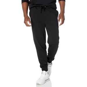 Amazon Essentials Men’s Relaxed Fit Jogger Pants, Lightweight French Terry Loungewear(Black)
