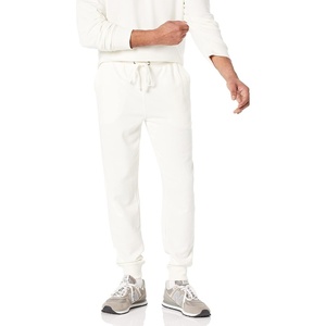 Amazon Essentials Men’s Relaxed Fit Jogger Pants, Lightweight French Terry Loungewear(Eggshell White)