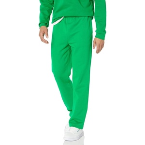 Amazon Essentials Men’s Relaxed Straight Leg Fleece Open Bottom Sweatpant (Available in Big & Tall)(Green)