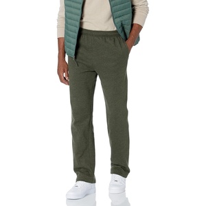 Amazon Essentials Men’s Relaxed Straight Leg Fleece Open Bottom Sweatpant (Available in Big & Tall)(Olive)