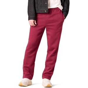 Amazon Essentials Men’s Relaxed Straight Leg Fleece Open Bottom Sweatpant (Available in Big & Tall)(Red)