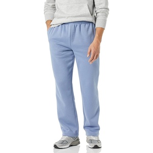 Amazon Essentials Men’s Relaxed Straight Leg Fleece Open Bottom Sweatpant (Available in Big & Tall)(Slate Blue)