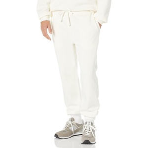 Amazon Essentials Men’s Relaxed-Fit Sweatpants with Drawstring Waist, Closed-Bottom(Eggshell White)