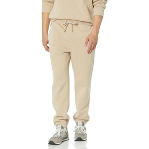 Amazon Essentials Men’s Relaxed-Fit Sweatpants with Drawstring Waist, Closed-Bottom(Tan)