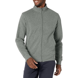 Amazon Essentials Men’s Standard Full-Zip Fleece Mock Neck Midweight Sweatshirt with Pockets(Medium Grey Heather)