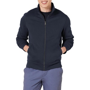 Amazon Essentials Men’s Standard Full-Zip Fleece Mock Neck Midweight Sweatshirt with Pockets(Navy)