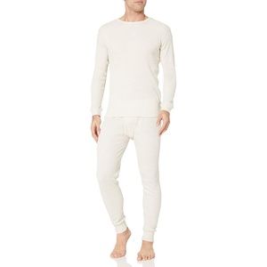 Amazon Essentials Men’s Thermal Waffle Knit Long Johns Underwear Set for Cold Weather, Multipacks(Natural)