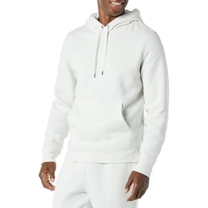 Amazon Essentials mens Fleece Pullover Hooded Sweatshirt(Light Grey)