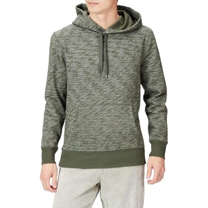 Amazon Essentials mens Fleece Pullover Hooded Sweatshirt(Olive Space Dye)