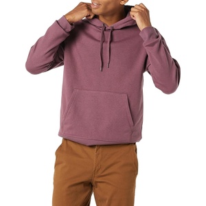 Amazon Essentials mens Fleece Pullover Hooded Sweatshirt(Purple)