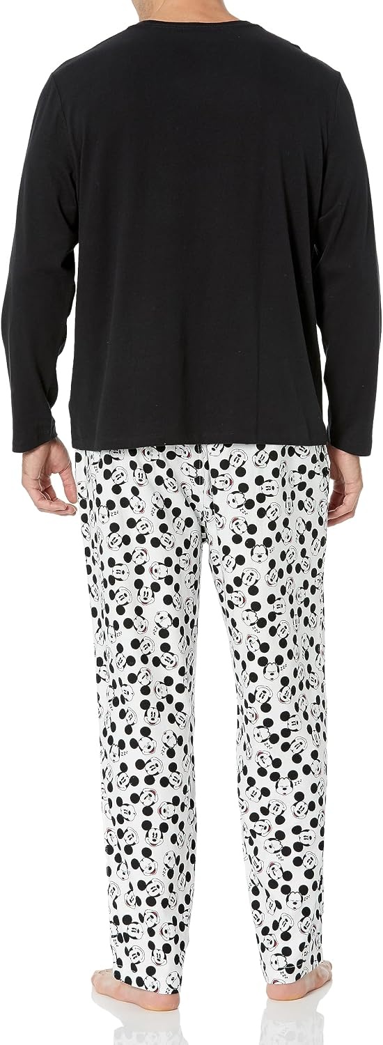 image:imageAmazon Essentials Disney Marvel Star Wars Mens Flannel Pajama Sleep SetsMickey Moods Mens Flannel