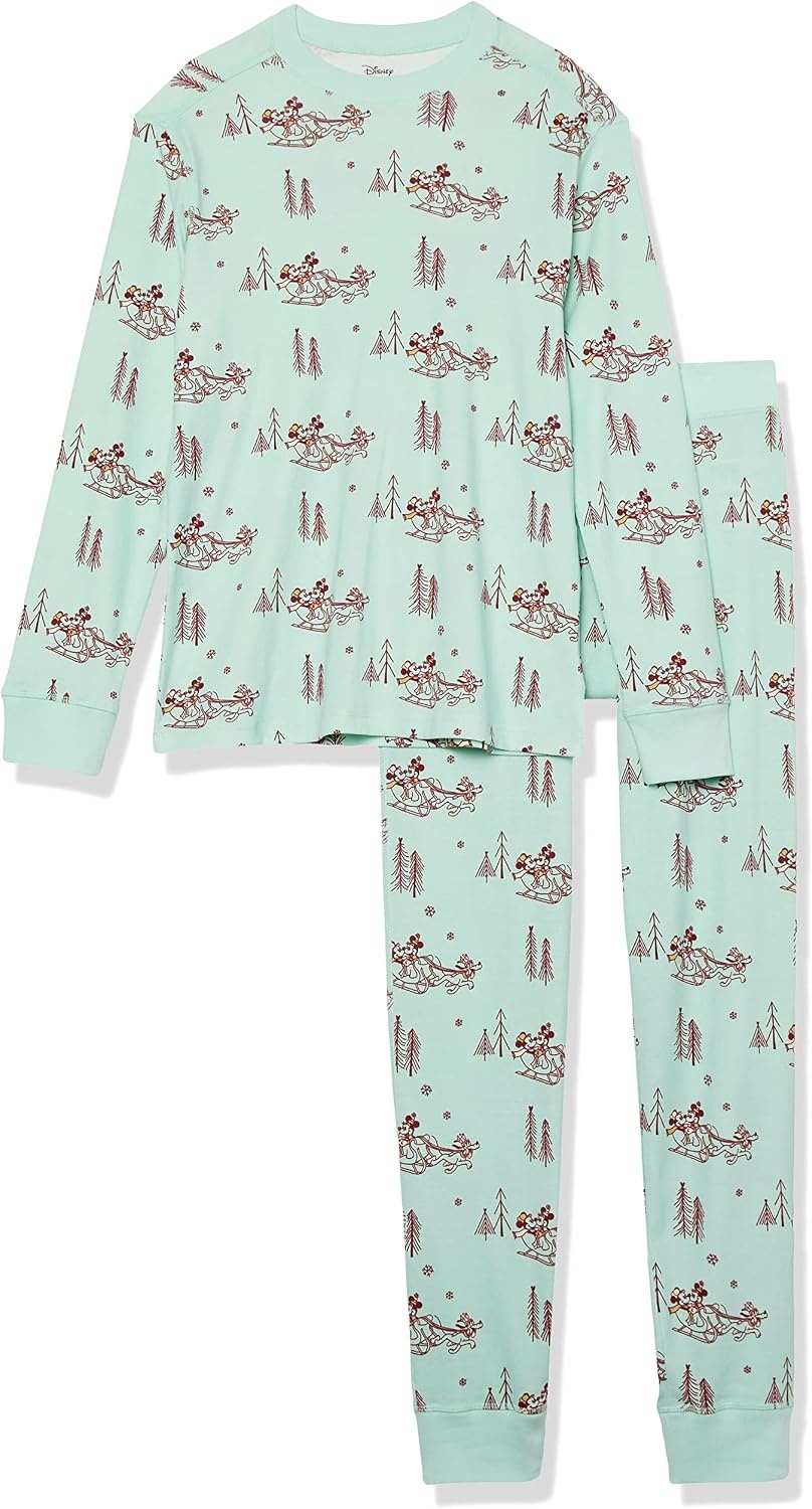 image:imageAmazon Essentials Disney Marvel Star Wars Mens SnugFit Cotton Pajama Sleep SetsMickey Winter Mens Snugfit