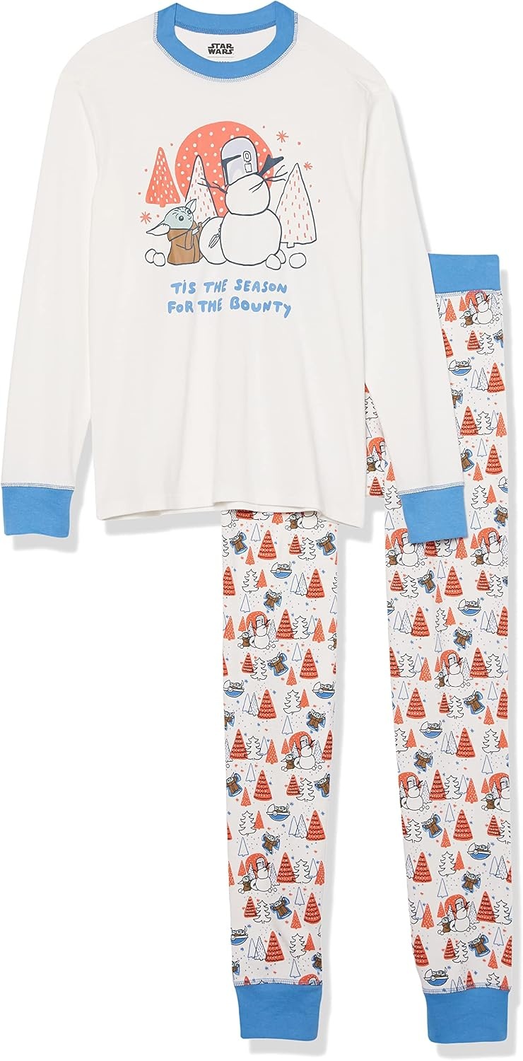 image:imageAmazon Essentials Disney Marvel Star Wars Mens SnugFit Cotton Pajama Sleep SetsStar Wars Mando Winter Mens Snugfit